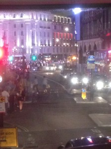 Craziness at Piccadilly Circus