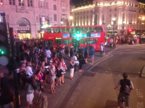 Piccadilly Circus insanity!